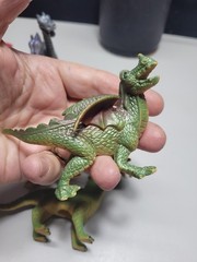 Mixed lot of (5) Hard Plastic Dragons Fantasy Dungeons & Dragons 2 Headed Hydra