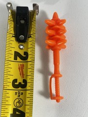 Vintage 1985 MOTU Spikor ORANGE BATTLE CLUB MACE WEAPON Masters of the Universe
