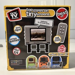 Tiny TV Classics Collectible TV with Real Working Remote (Jurassic Park) READ
