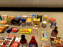 HUGE LOT OF 60+ ZURU MINI BRANDS FOOD, SNACKS, DRINKS & COLLECTOR’S CASE (AS IS)