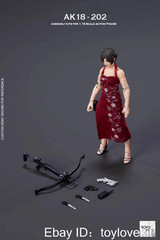 BorisPing AK18-202 1/18 Scale Qi-pao Female Soldier Agent Action Figure Full Set