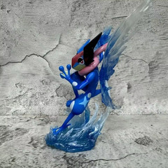 Ash Greninja Style Figure 12cm Blue Ninja Frog PVC Action Figurine Model Toy