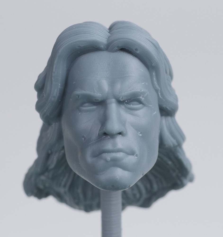 Fantasy D&D Mythic Legions Conan The Barbarian Head v2 1:12 Resin 3d Print