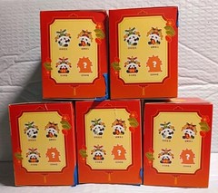 Lot of 5 WenYi Panda 🐼 Goo Luck Is Rolling In Blind Box-Colors Marked On Boxes
