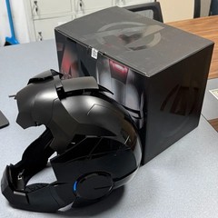 Autoking Iron Man Black MK5 Helmet Electronic Voice Activated Cosplay Mask Gift