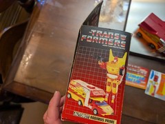 Vintage 1986 G1 Rodimus Prime Transformers COMPLETE w/ Box Original Hasbro NICE