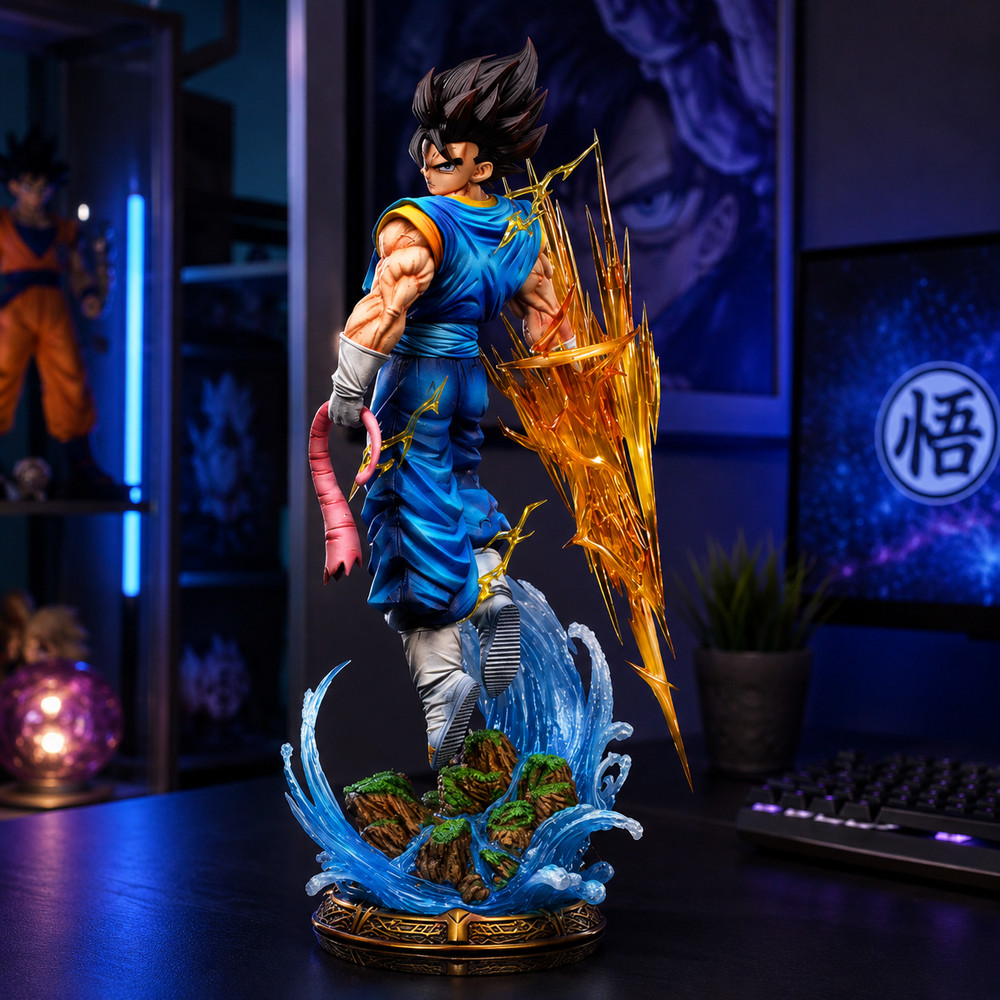 38cm Dragon Ball Vegetto PVC Figure Anime Statue Collectible Model Toy