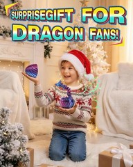 3D Printed Dragon Eggs Mysterious Toy Gifts for Kids Teens 4 Pcs