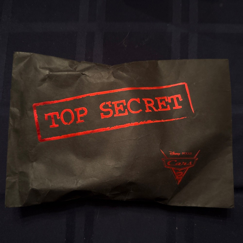 TOP SECRET Disney Pixar Cars D23 Expo 2011 Exclusive Finn McMissle New Mint!!