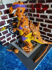 1993 Playmates TMNT Cave Turtle Don Donatello And Trippy Tyrannosaurus