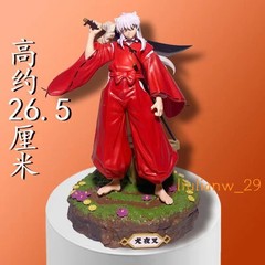 Anime Inuyasha GK Kikyou Sesshoumaru PVC Model Boxed Figurines Statues Ornament