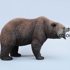 1/6 JXK Brown Bear Model Fierce Animal Soldier Collection GK Statue Toys Resin