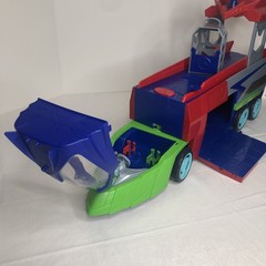 Just Play PJ Masks HUGE Set -Romeos Flying Lab Seeker Semi Truck Figures & More
