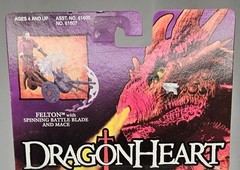 1995 DragonHeart Felton Spinning Battle Blade & Mace Kenner MOC Sealed VTG