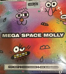 Pop Mart Mega Space Molly 400% Jon Burgerman Space Cads Puff