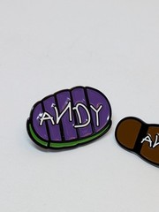 Woody & Buzz Andy Shoe Pin Set Toy Footprint Toy Story 2 NEW
