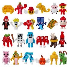 24PCS Tralalero Tralala Mini Collectible Brainrot Toys Meme Figurine Set Red