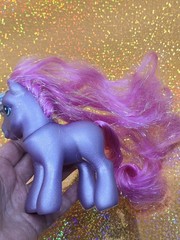 My Little Pony Petal Blossom G3 Super Long Pink Tinsel Hair VTG 2002 Hasbro