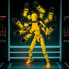 T13 Action Figure,Titan 13 Action Figure, Robot Action Figures 3D Printed Action