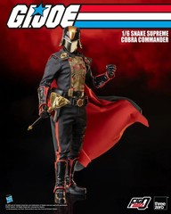 ThreeZero G.I. Joe FigZero 1/6 Snake Supreme Cobra Commander Figure