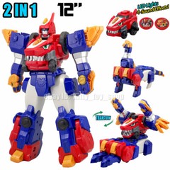 Dino Core Ultra D-Buster Tyranno Dinosaur Transform Robot Combiner 5 in 1 Figure