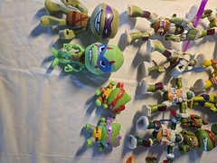 TMNT Lot of 15 Collectible Figures Various Years and Characters