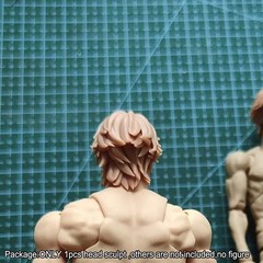Unpainted 1/18 1/12 Short Hair Head Sculpt For 3.75″ 6″ Action Figure body