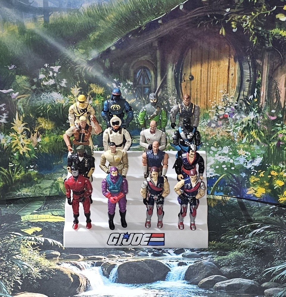G.I. JOE Action Figure Display Stand-Tiered Showcase GI JOE