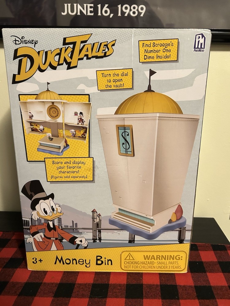Disney Ducktales Uncle Scrooge Money Bin Vault Sealed Duck Tales Damaged Box