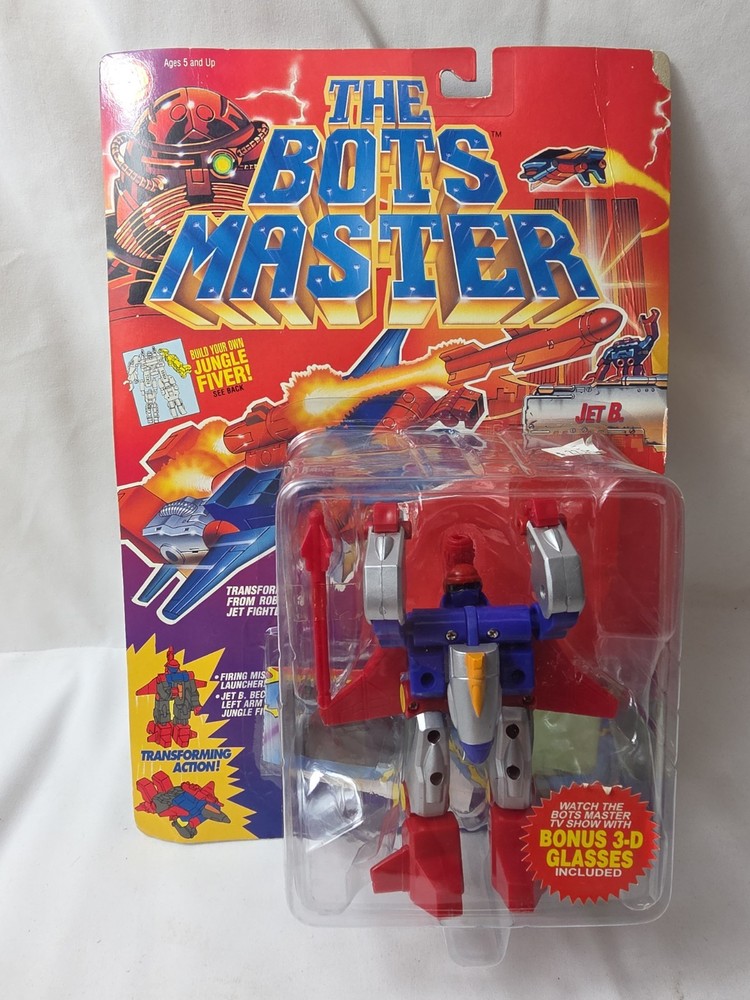 The Bots Master Jet B. Action Figure Build Jungle Fiver Toy Biz 1994 New Rare