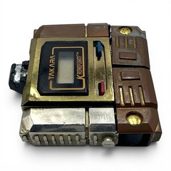 Takara Kronoform Watch Gold Brown Chrome 1983 Robot Transformers Untested VTG