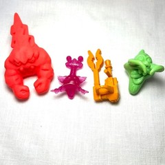 1980s Kenner The Real Ghostbusters Screaming Power Pack Heroes + Ghost Bundle
