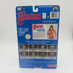 MATTEL WWE LJN RETRO STYLE 8” THE ULTIMATE WARRIOR BLUE CARD VERSION