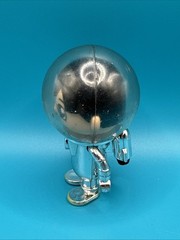 Ryans World Chrome Silver Astronaut Space Suit 3″ Blue “R” Figure Bonkers Toy G1