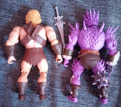 Mattel Masters of the Universe Origins SPIKOR & HE-MAN Movie 2 Figure Lot MOTU