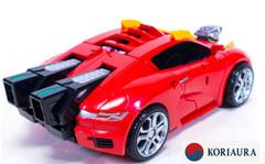 Metal Cardbot S Season2 REDBLITZ Transformer Robot Muscle Car Figure Toy 2024