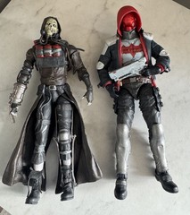 DC Collectibles Arkham City BATMAN Lot Of 2 SCARECROW RED HOOD Figures 🔥🔥