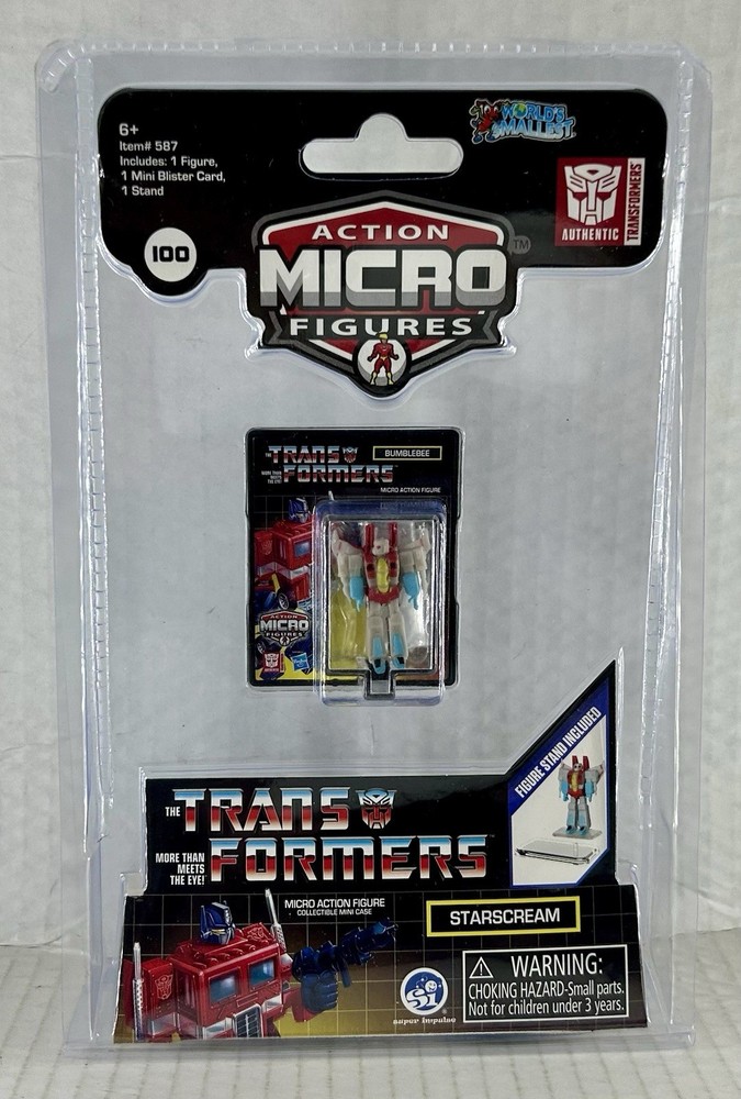 📀 World’s Smallest : Micro Action Figure , The Transformers Starscream NEW‼