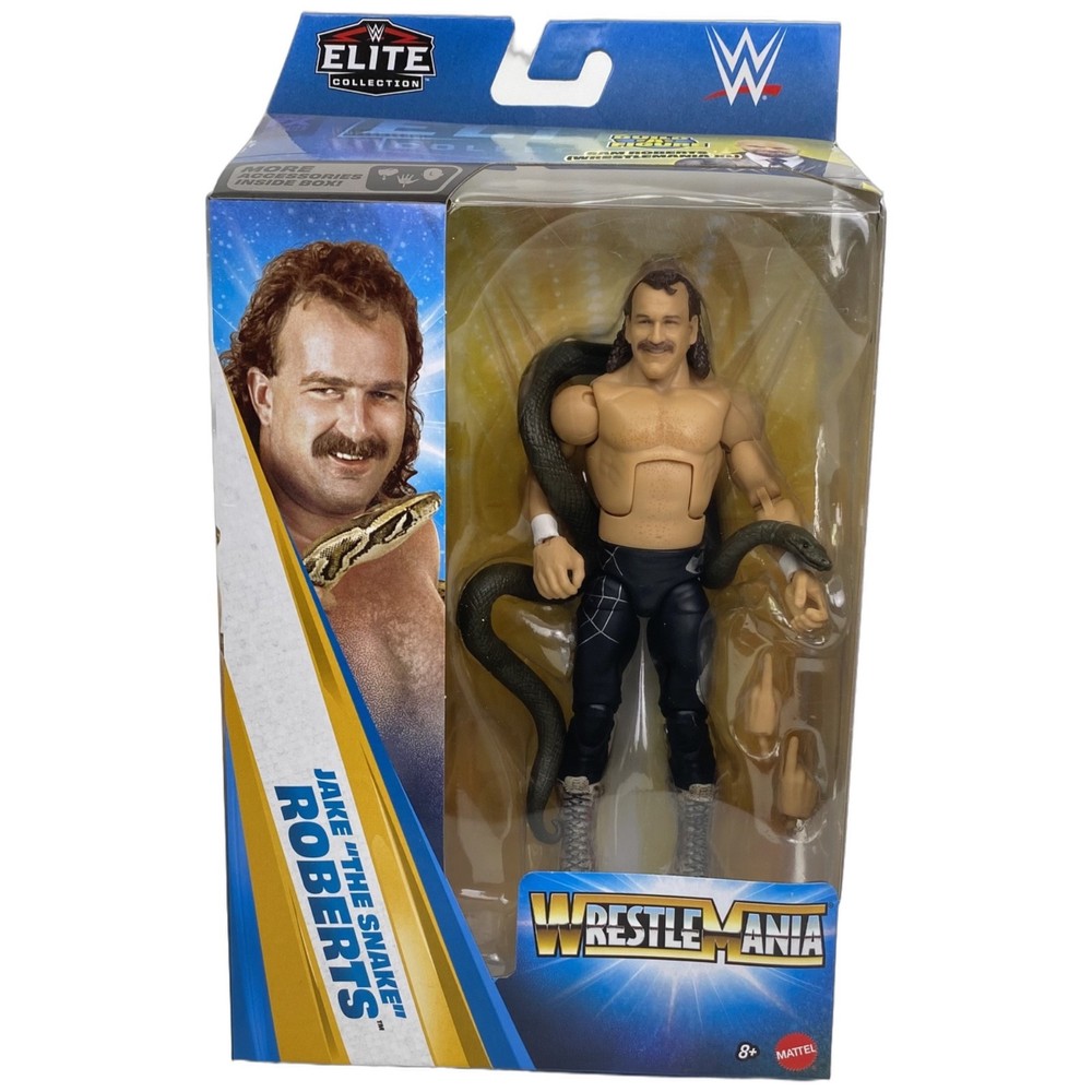 WWE Elite Collection Jake The Snake Roberts Figure Wrestlemania 2025 Mattel New