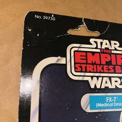 Vintage Star Wars FX-7 Medical Droid Figure 41A Card Back Kenner 1980 ESB
