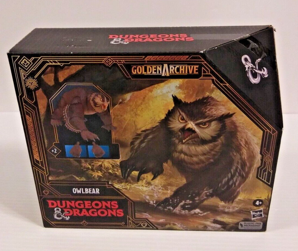 Hasbro Dungeons and Dragons Golden Archive Owlbear 6″ Action Figure Sealed New