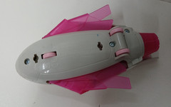 PAW Patrol Mighty Pups Charged Up SKYE Pink Deluxe Vehicle Light Sound Jet Plane