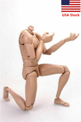 1/6 MX02-B Asian Skin Male Action Figure Body Flexible Soldier 12”Figure Doll