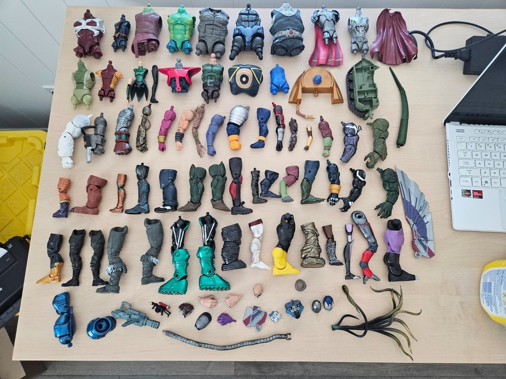Marvel Legends DCUC BAF CNC Parts Lot of 87 No Duplicates