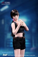 US ANT 1/12 T305B Pale Skin 6″ Seamless Female Action Figure Body Hand Foot Toys