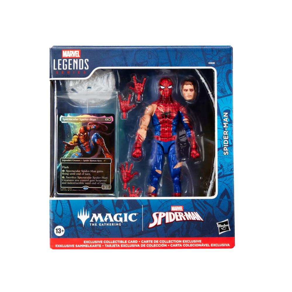 🔥Marvel Legends Series Magic The Gathering Battle-Damaged Spider-Man 6″🔥