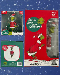 Dr. Seuss SANTA GRINCH Vinyl 5” Figure Collectible NEW