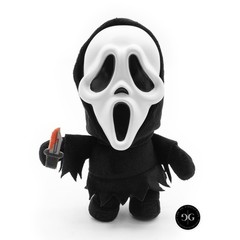 NEW 2026! Culturefly x Scream | Ghostface 8″ Hard Face Plush w/ Bloody Knife