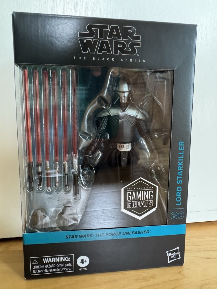 Hasbro Star Wars Black Series Lord Starkiller Gaming Greats Force Unleashed, NEW
