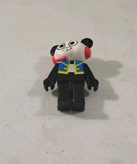 Ryan’s World Combo Panda Bear Figure Blue Vest Red Headphones 3” Just Play Toy